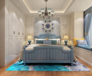 Mediterranean Style Bedroom-ID:934717897