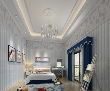 Simple European Style Boy's Room And Son's Room-ID:611641884