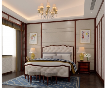 American Style Bedroom-ID:683088064