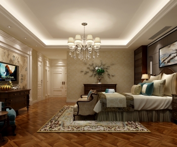 American Style Bedroom-ID:573631056