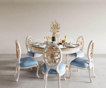 European Style Dining Table And Chairs-ID:488245969