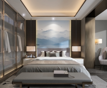 New Chinese Style Bedroom-ID:623965989