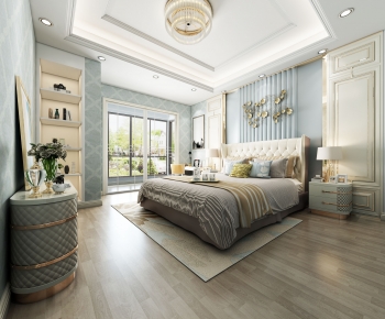 Simple European Style Bedroom-ID:288786894