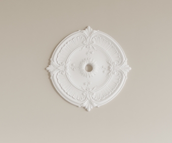 French Style Plaster Carved Top Plate-ID:512711057