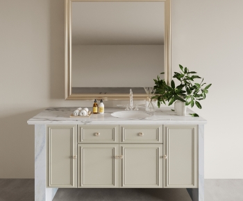 Simple European Style Bathroom Cabinet-ID:150449999