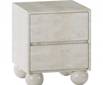 Wabi-sabi Style Bedside Cupboard-ID:130783087