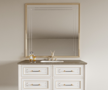 Simple European Style Bathroom Cabinet-ID:577327977