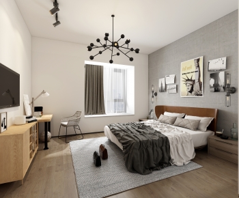 Industrial Style Bedroom-ID:256081107