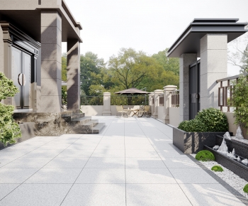 New Chinese Style Courtyard/landscape-ID:632987981