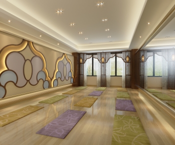 Southeast Asian Style Yoga Room-ID:112077954