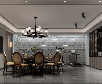 New Chinese Style Dining Room-ID:757637029