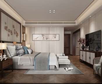 New Chinese Style Bedroom-ID:831705093