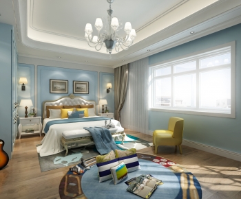 Simple European Style Bedroom-ID:624115942