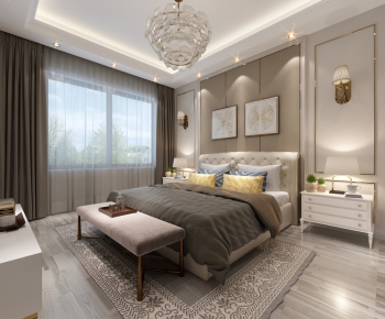 Simple European Style Bedroom-ID:475220756