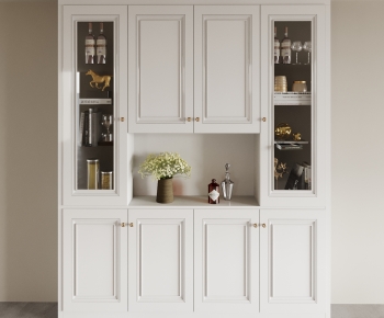 Simple European Style Wine Cabinet-ID:935801036