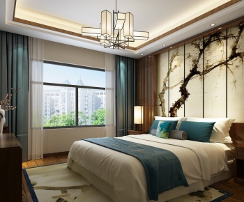 New Chinese Style Bedroom-ID:830268914