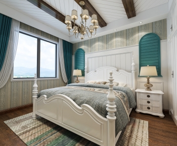 American Style Bedroom-ID:111176973