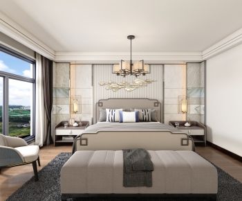 New Chinese Style Bedroom-ID:314097886