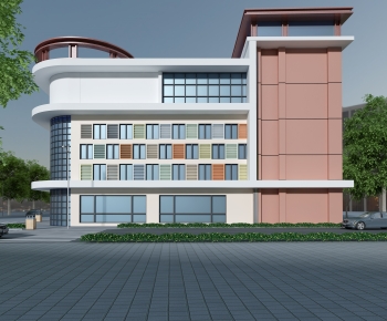 Modern Appearance Of Commercial Building-ID:484039891