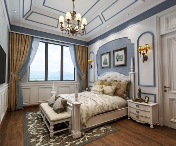 American Style Bedroom-ID:394820936