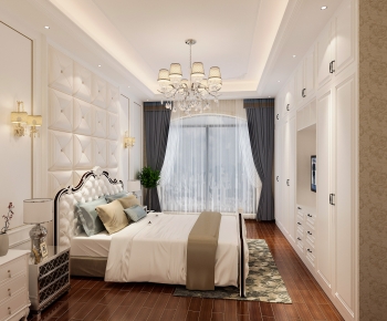 Simple European Style Bedroom-ID:858447077