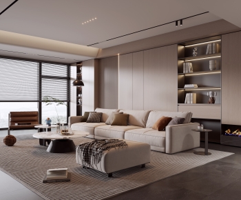 Modern A Living Room-ID:646190884