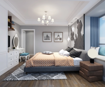 American Style Bedroom-ID:255745896