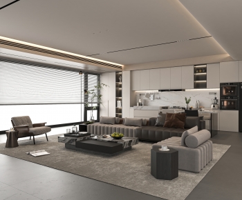 Modern A Living Room-ID:423872957