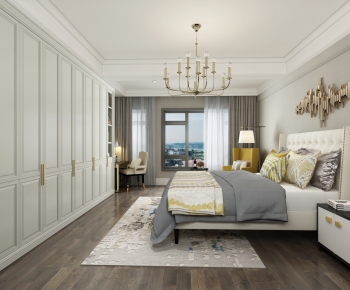 American Style Bedroom-ID:825675969