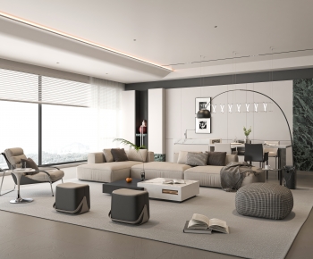 Modern A Living Room-ID:280829914