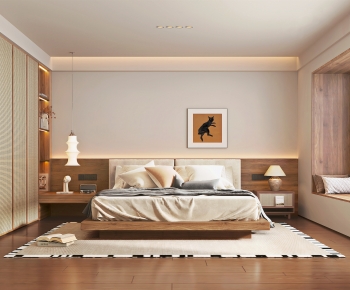 Wabi-sabi Style Bedroom-ID:699398998