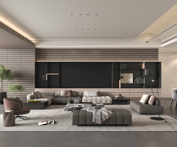 Modern A Living Room-ID:242350164