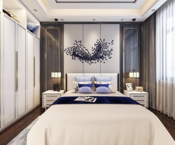 New Chinese Style Bedroom-ID:401315933