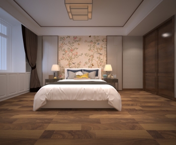 New Chinese Style Bedroom-ID:178586967