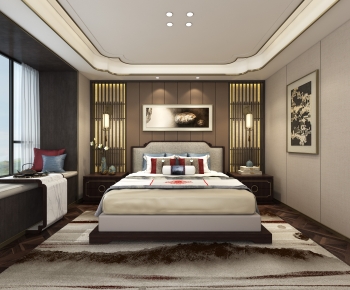 New Chinese Style Bedroom-ID:834459077