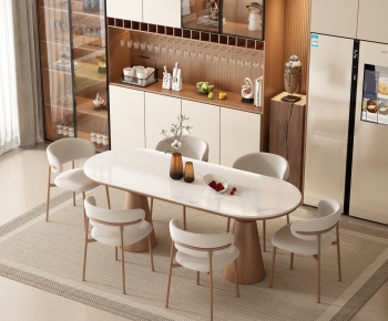 Modern Dining Table And Chairs-ID:715899549