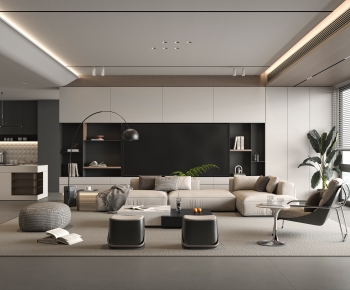 Modern A Living Room-ID:167175053