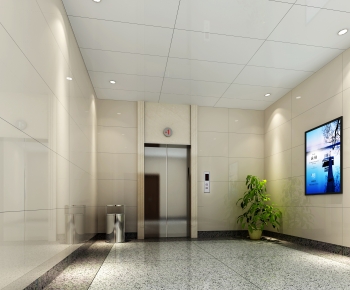 Modern Office Elevator Hall-ID:363609081