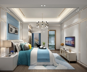 Post Modern Style Bedroom-ID:546864992