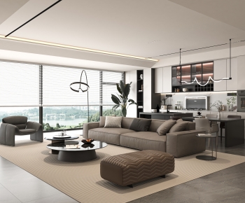 Modern A Living Room-ID:280709376