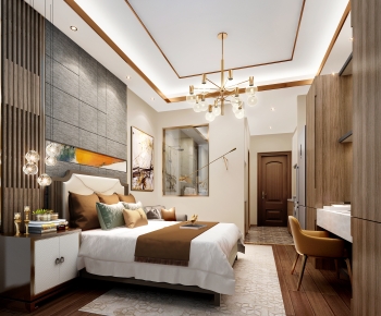 New Chinese Style Bedroom-ID:959597116