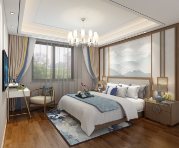 New Chinese Style Bedroom-ID:108709367