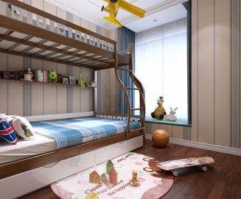 Simple European Style Boy's Room And Son's Room-ID:335995919