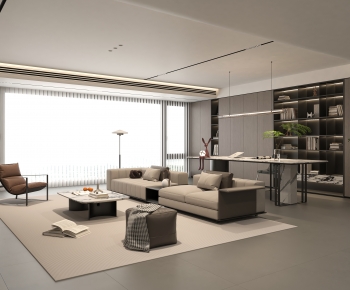 Modern A Living Room-ID:496709329