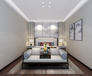 New Chinese Style Bedroom-ID:490183122