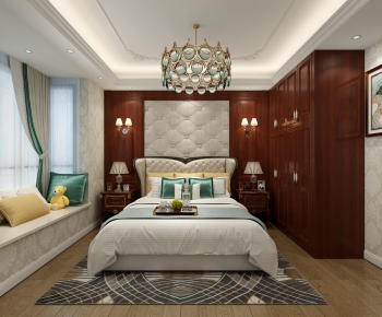 American Style Bedroom-ID:823232899