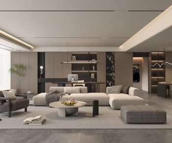 Modern A Living Room-ID:165890931