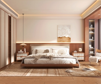 Wabi-sabi Style Bedroom-ID:442626009