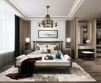 New Chinese Style Bedroom-ID:293082952