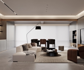 Modern A Living Room-ID:605205063